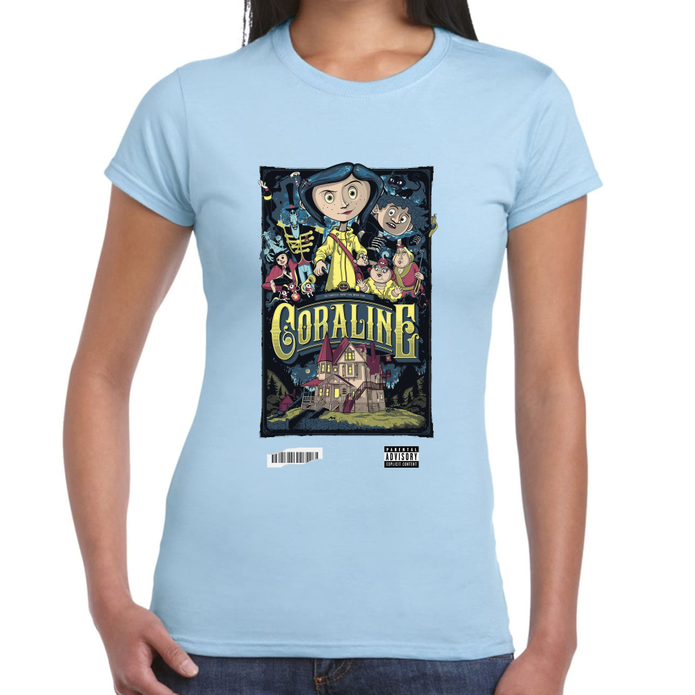 Playera Coraline y la Puerta Secreta Algodón Premium #0001750