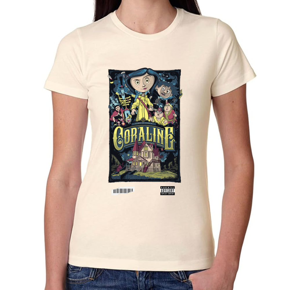 Playera Coraline y la Puerta Secreta Algodón Premium #0001750