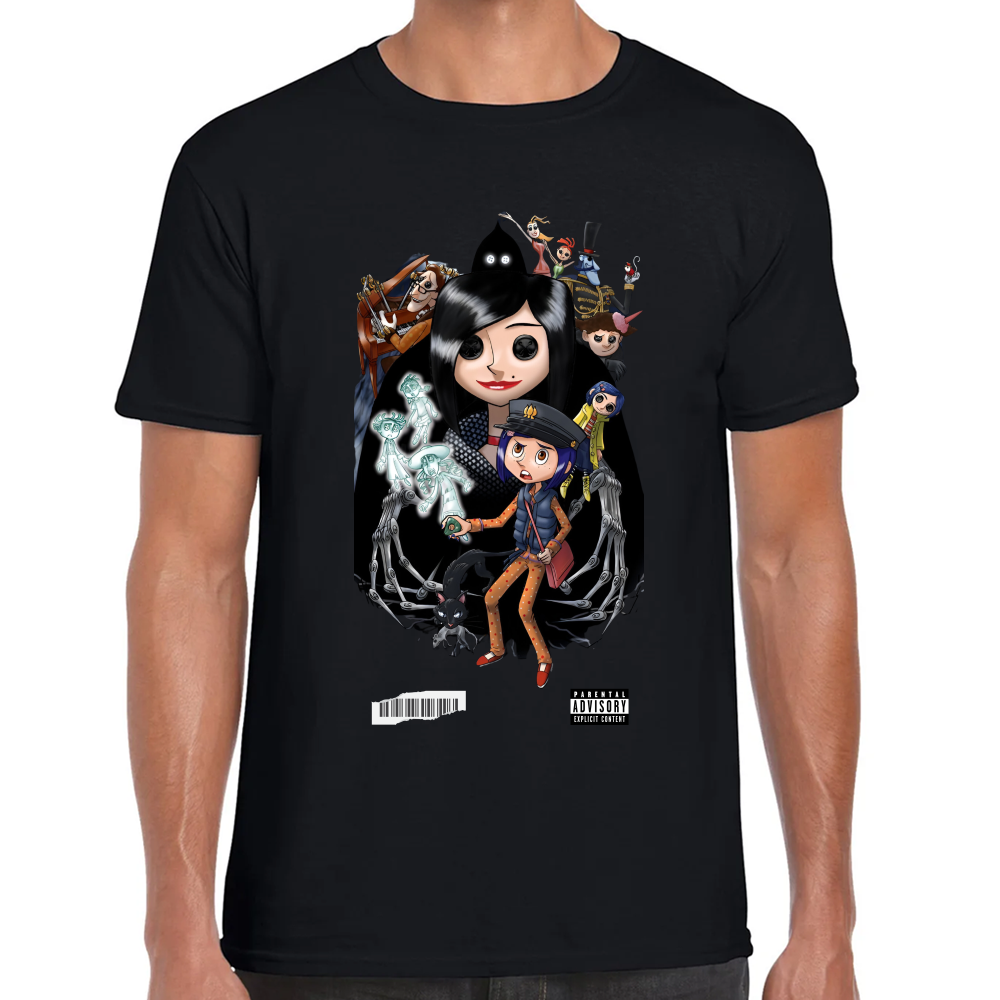 Playera Coraline y la Puerta Secreta Algodón Premium #0001751 Imagen principal del producto