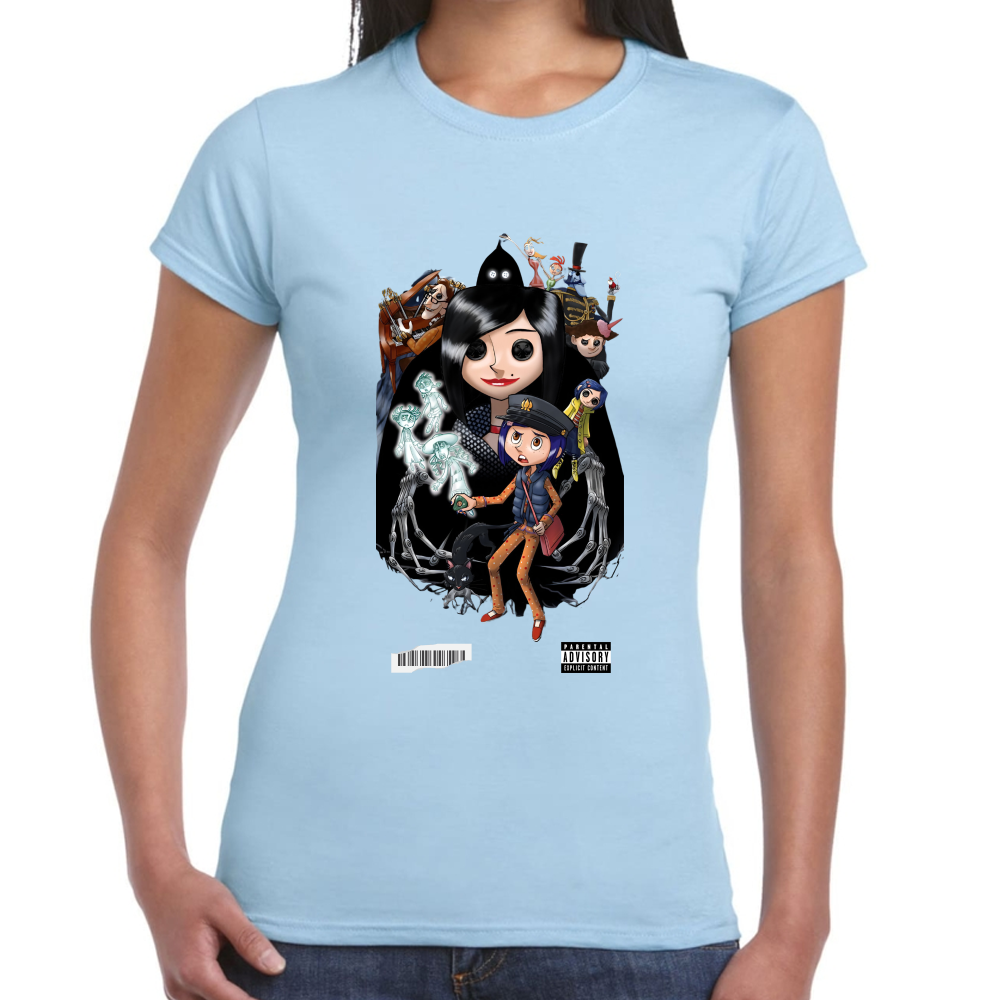 Playera Coraline y la Puerta Secreta Algodón Premium #0001751