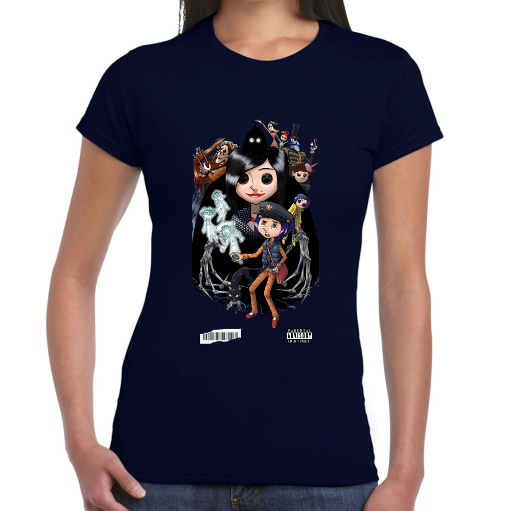 Playera Coraline y la Puerta Secreta Algodón Premium #0001751