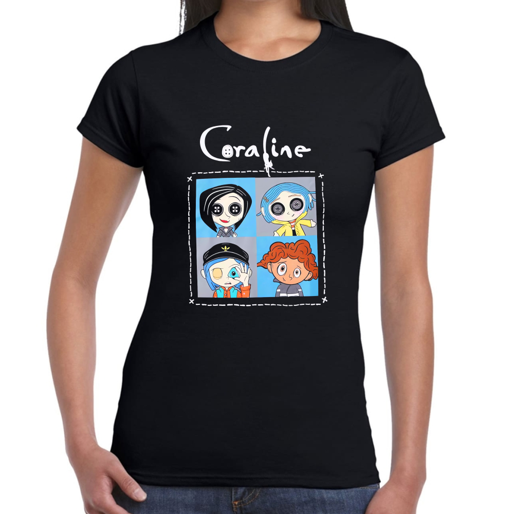 Playera Coraline y la Puerta Secreta Algodón Premium #0001764