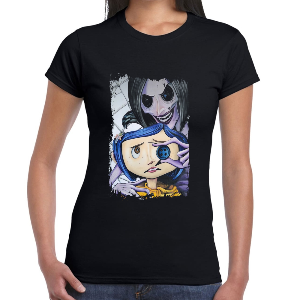 Playera Coraline y La Otra Madre Algodón Premium #0001765