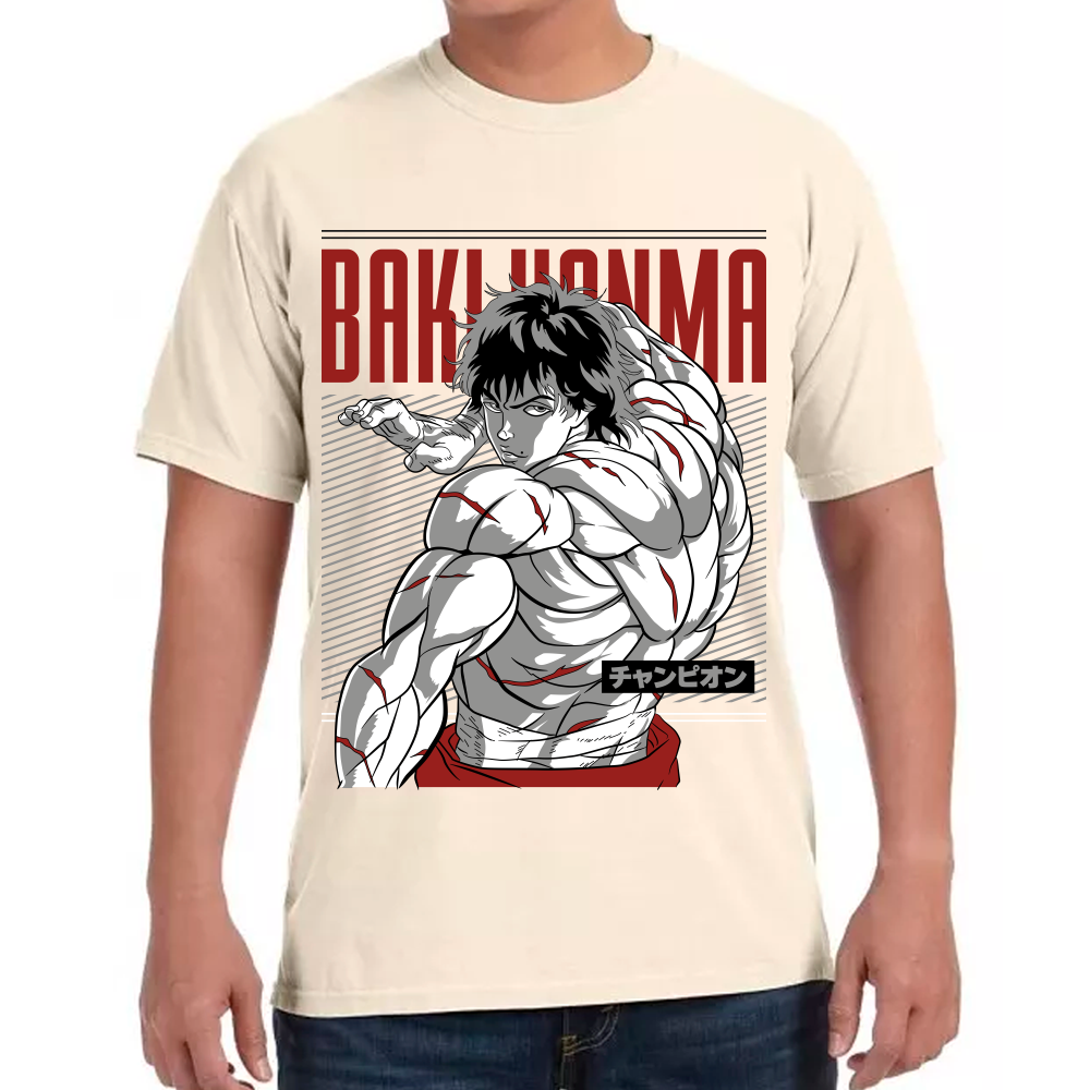 Playera Baki Hanma Algodón Premium #0001768