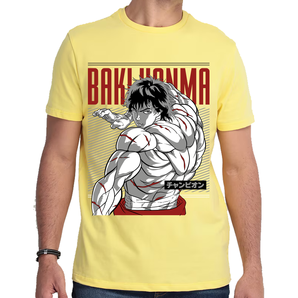 Playera Baki Hanma Algodón Premium #0001768
