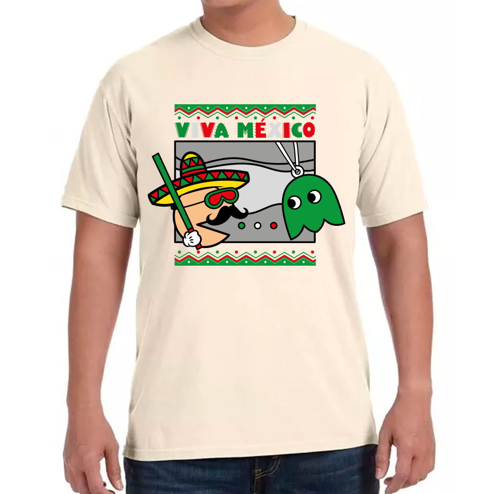 Playera Fiestas Patrias Viva México Algodón Premium #0001783