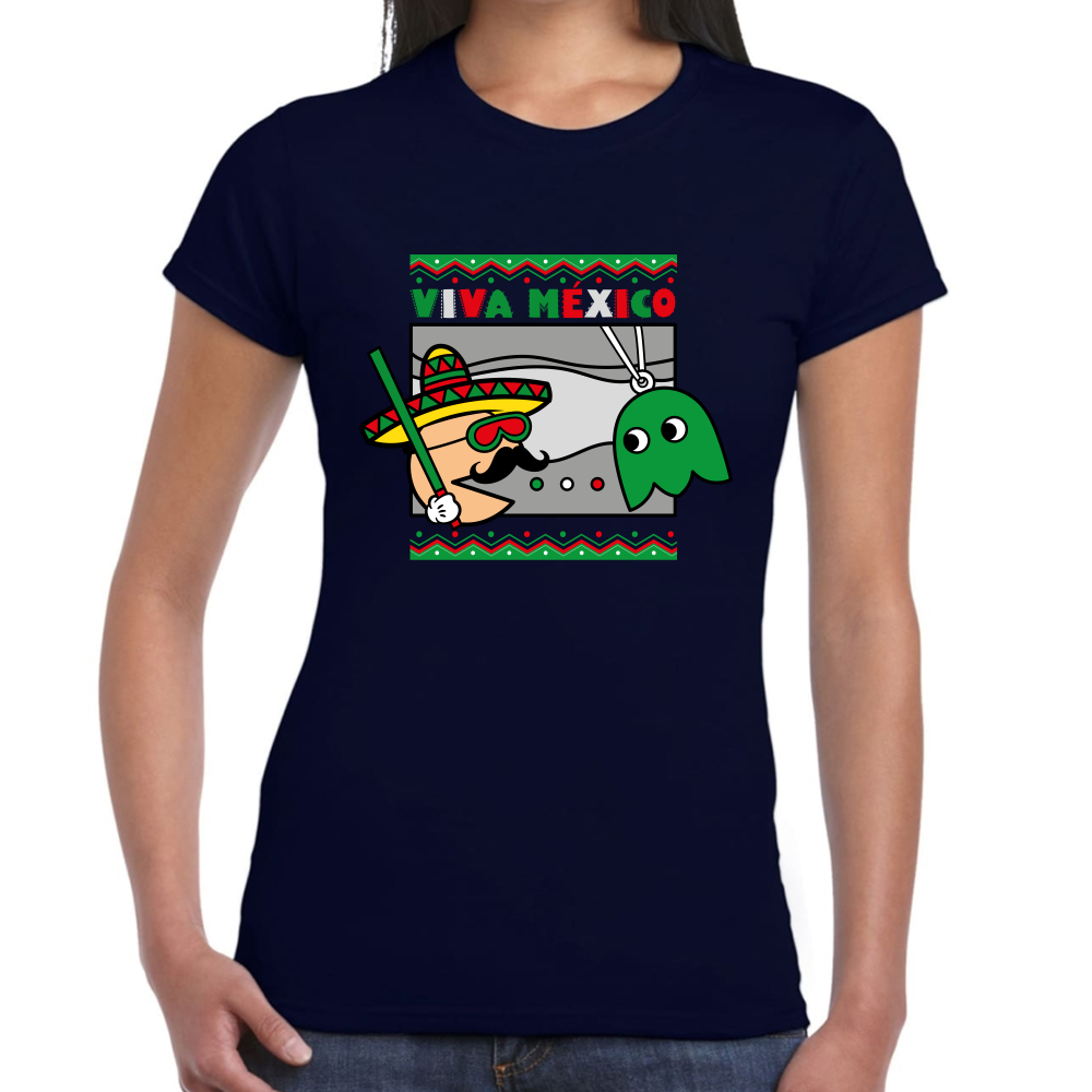 Playera Fiestas Patrias Viva México Algodón Premium #0001783