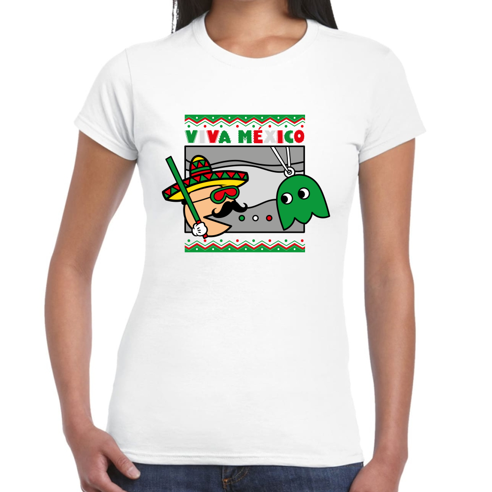 Playera Fiestas Patrias Viva México Algodón Premium #0001783
