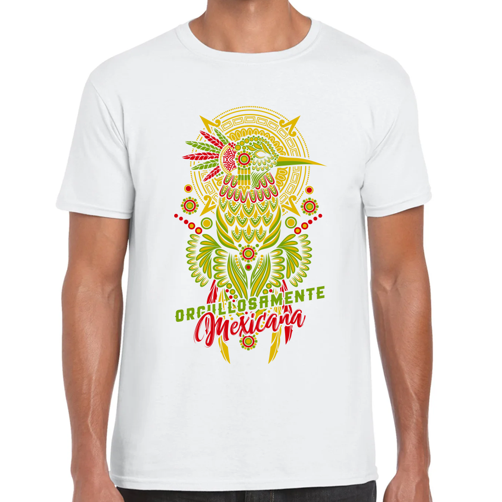 Playera Fiestas Patrias México Orgullosamente Mexicano Algodón Premium #0001784