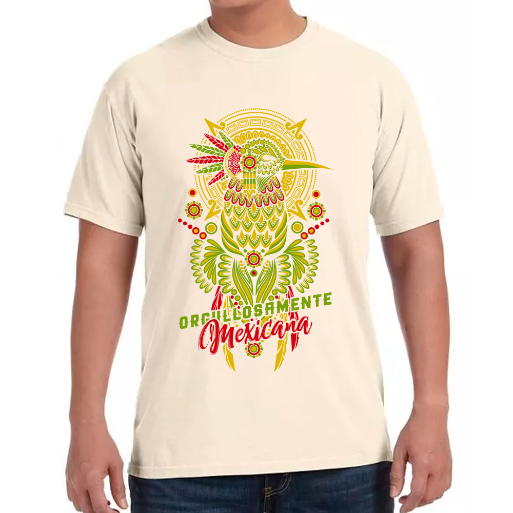 Playera Fiestas Patrias México Orgullosamente Mexicano Algodón Premium #0001784