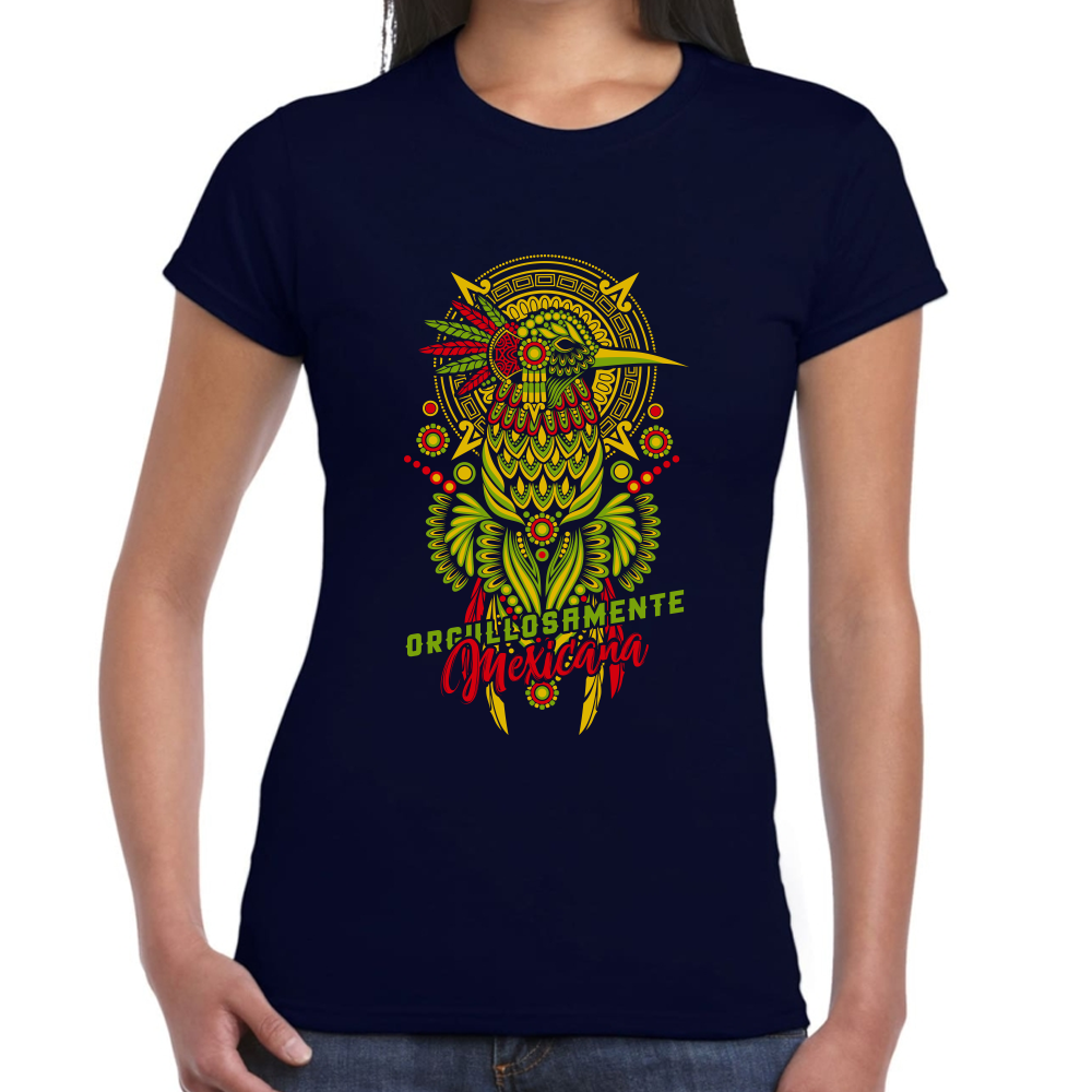 Playera Fiestas Patrias México Orgullosamente Mexicano Algodón Premium #0001784