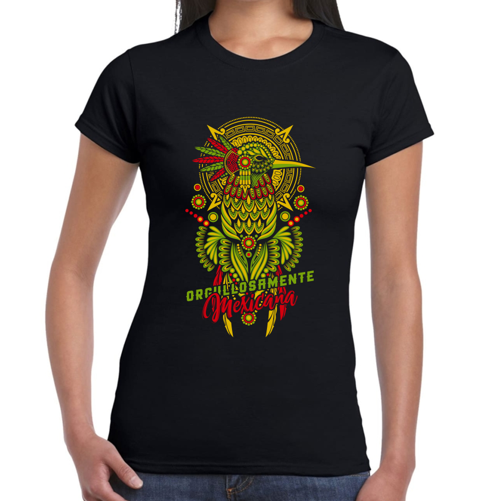 Playera Fiestas Patrias México Orgullosamente Mexicano Algodón Premium #0001784
