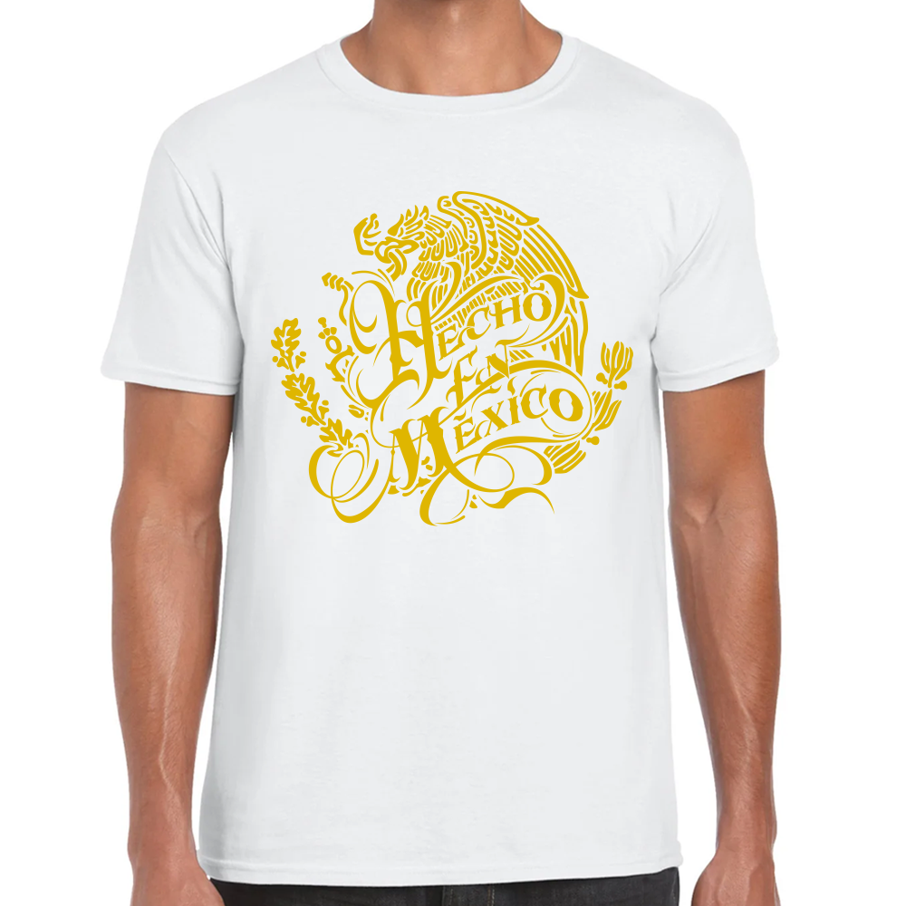 Playera Fiestas Patrias Hecho en México Algodón Premium #0001787