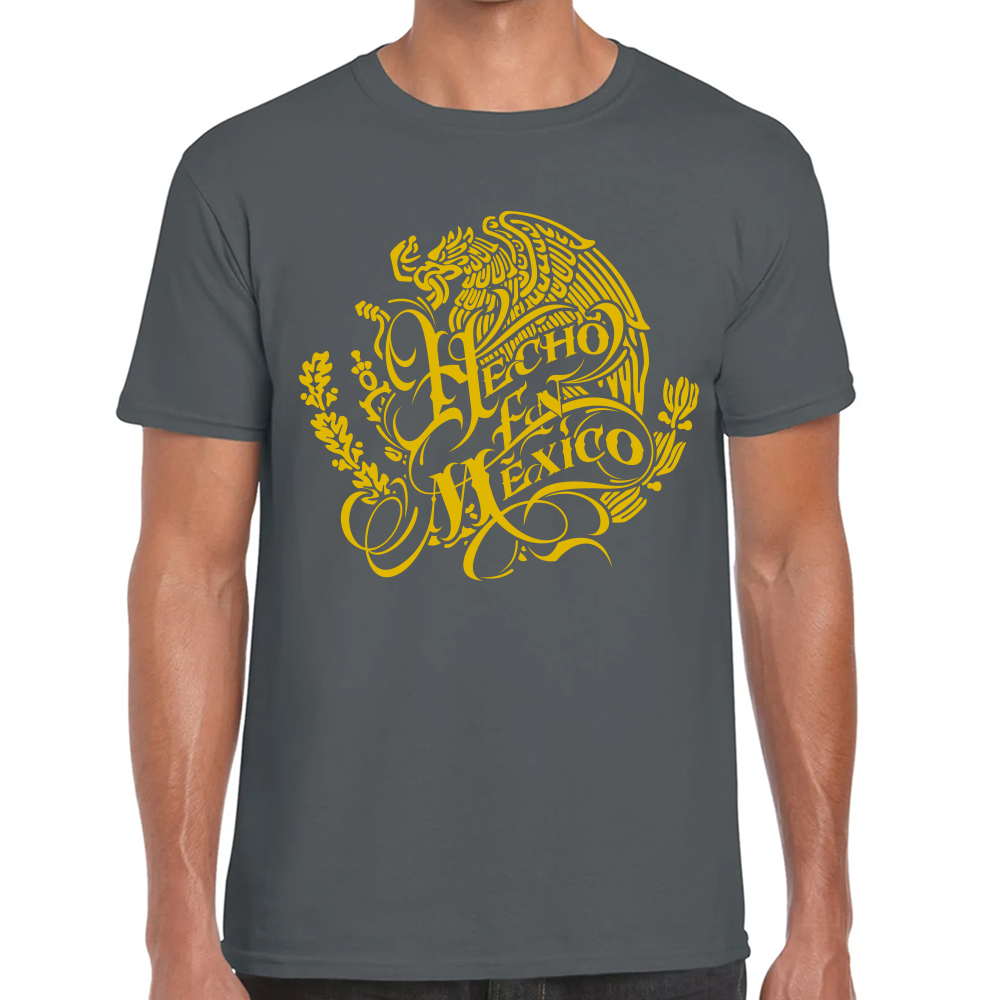 Playera Fiestas Patrias Hecho en México Algodón Premium #0001787