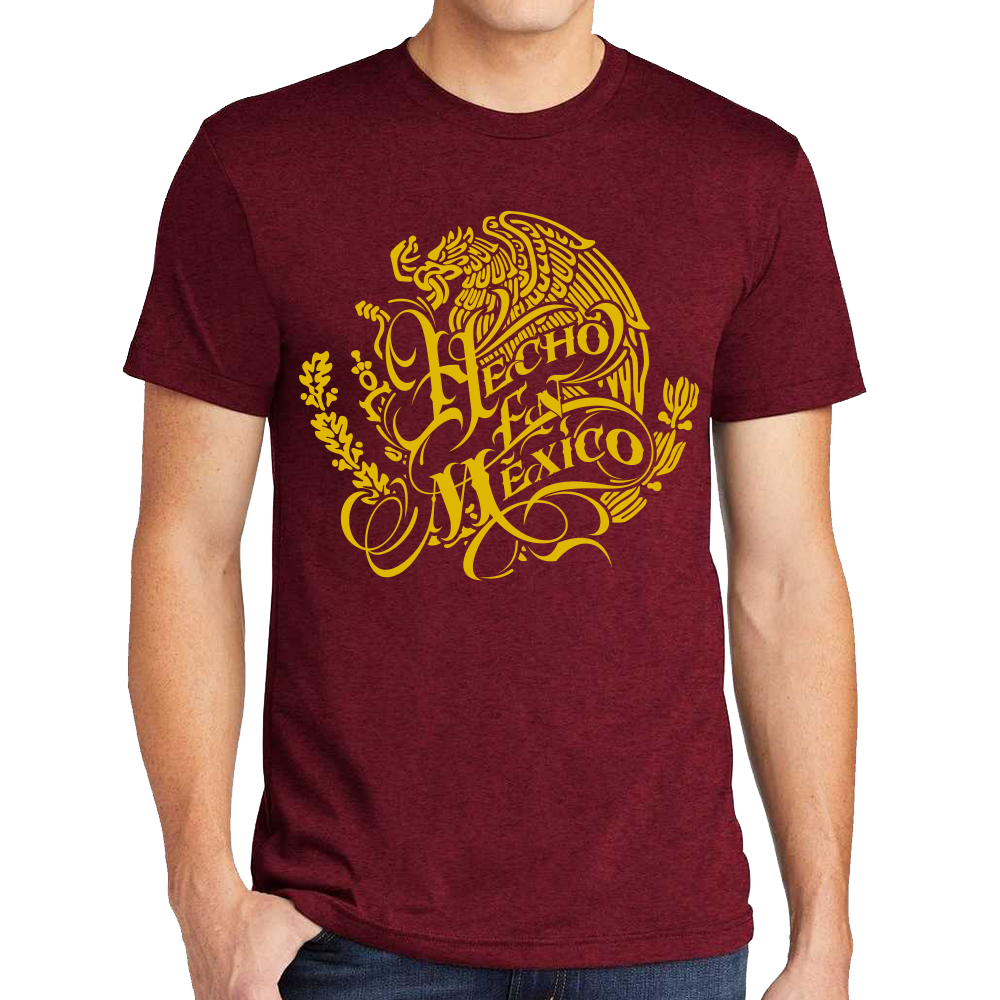 Playera Fiestas Patrias Hecho en México Algodón Premium #0001787