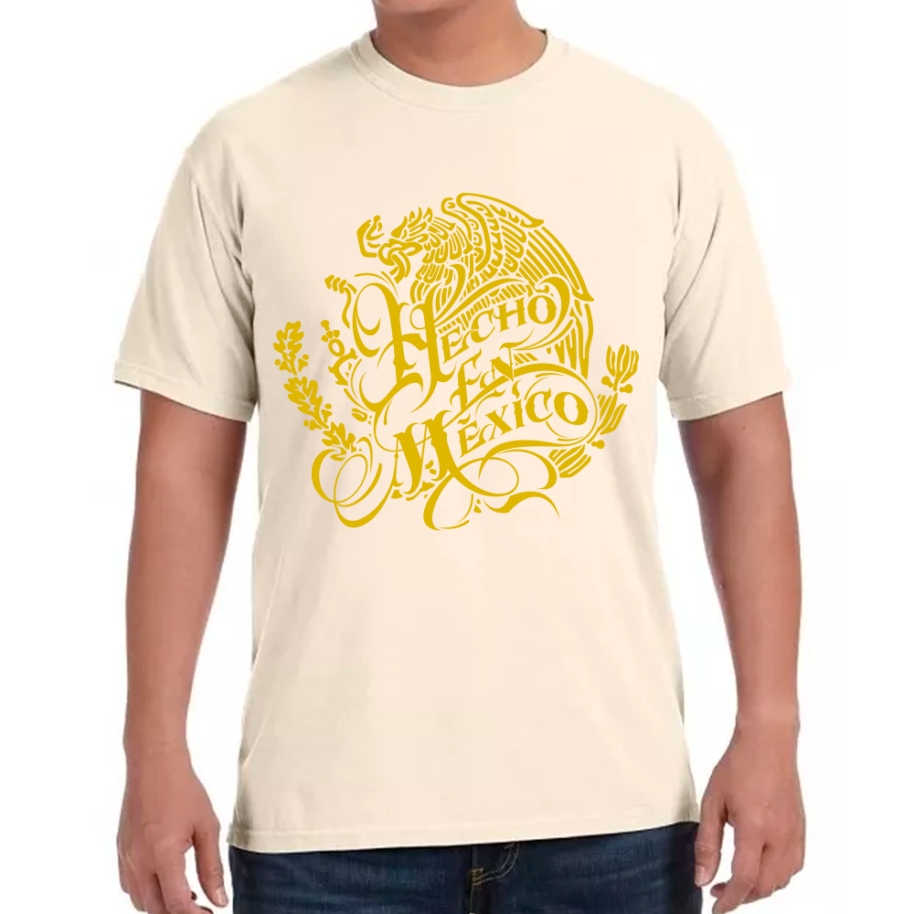 Playera Fiestas Patrias Hecho en México Algodón Premium #0001787