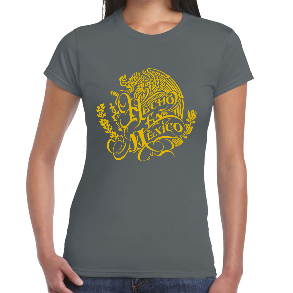 Playera Fiestas Patrias Hecho en México Algodón Premium #0001787