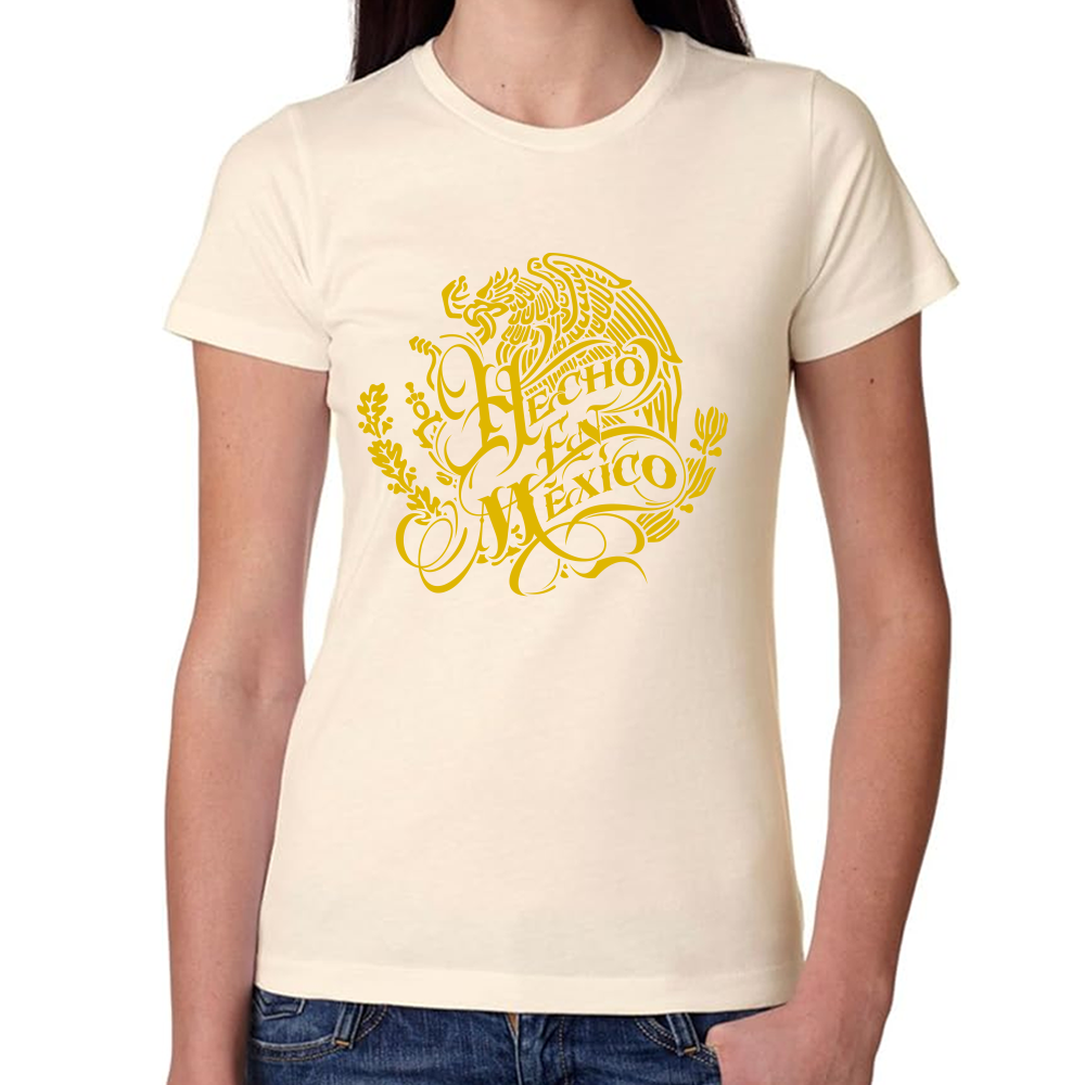Playera Fiestas Patrias Hecho en México Algodón Premium #0001787