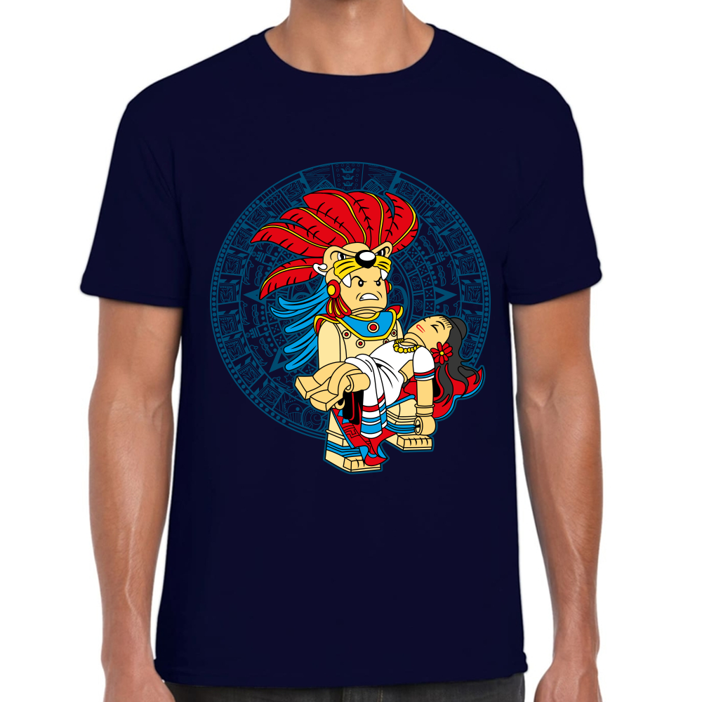 Playera Fiestas Patrias México Lego Azteca Algodón #0001791 Imagen principal del producto
