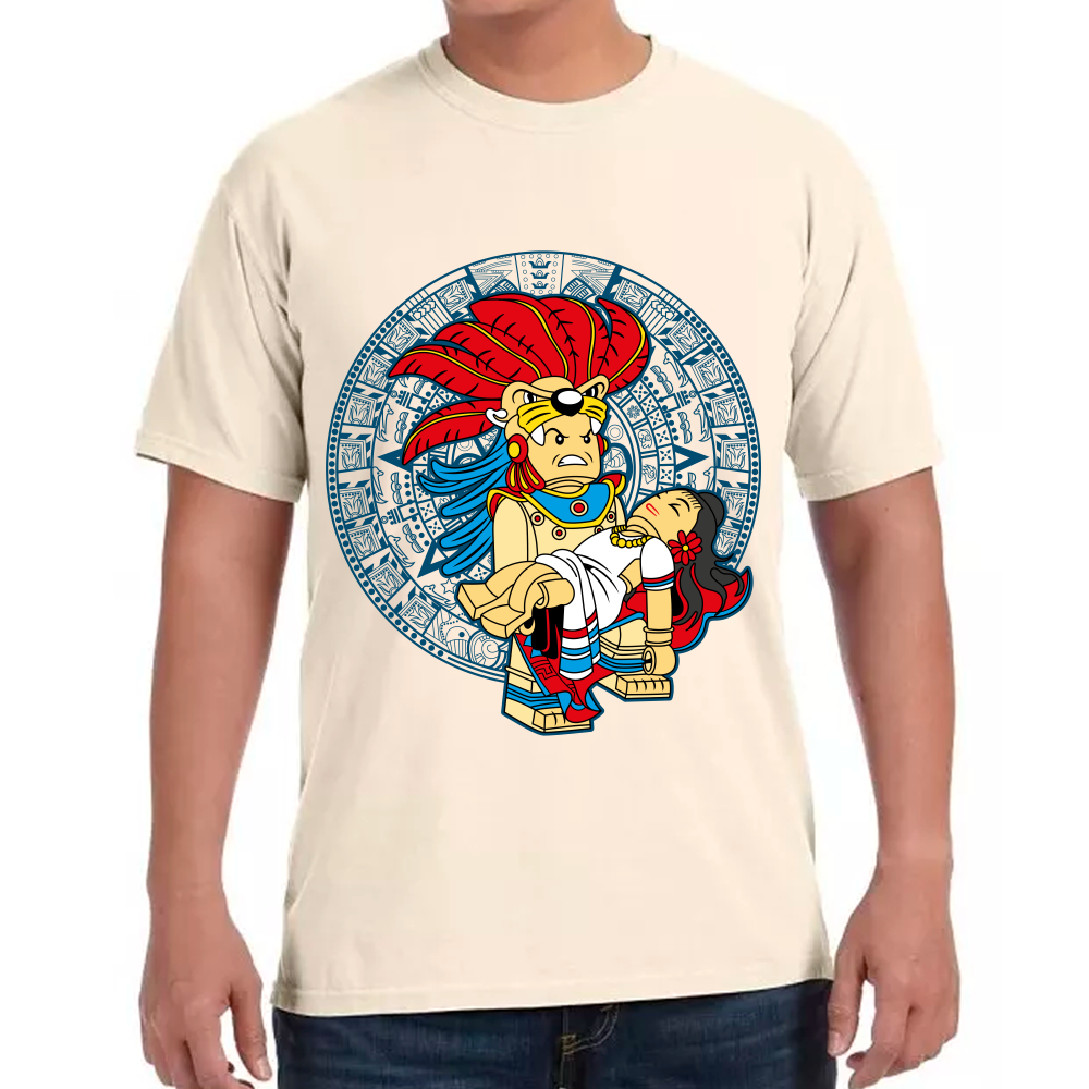 Playera Fiestas Patrias México Lego Azteca Algodón #0001791