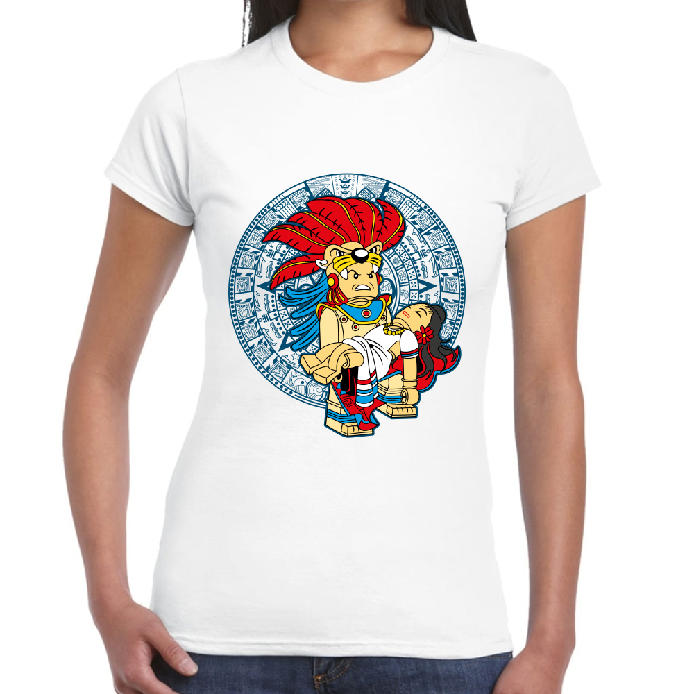 Playera Fiestas Patrias México Lego Azteca Algodón #0001791