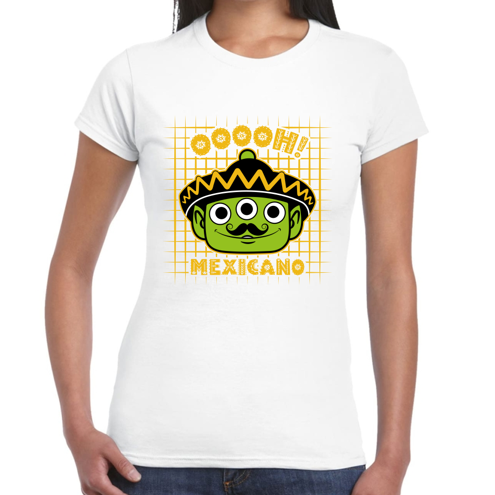Playera Fiestas Patrias Ooooh Mexicano Algodón #0001793