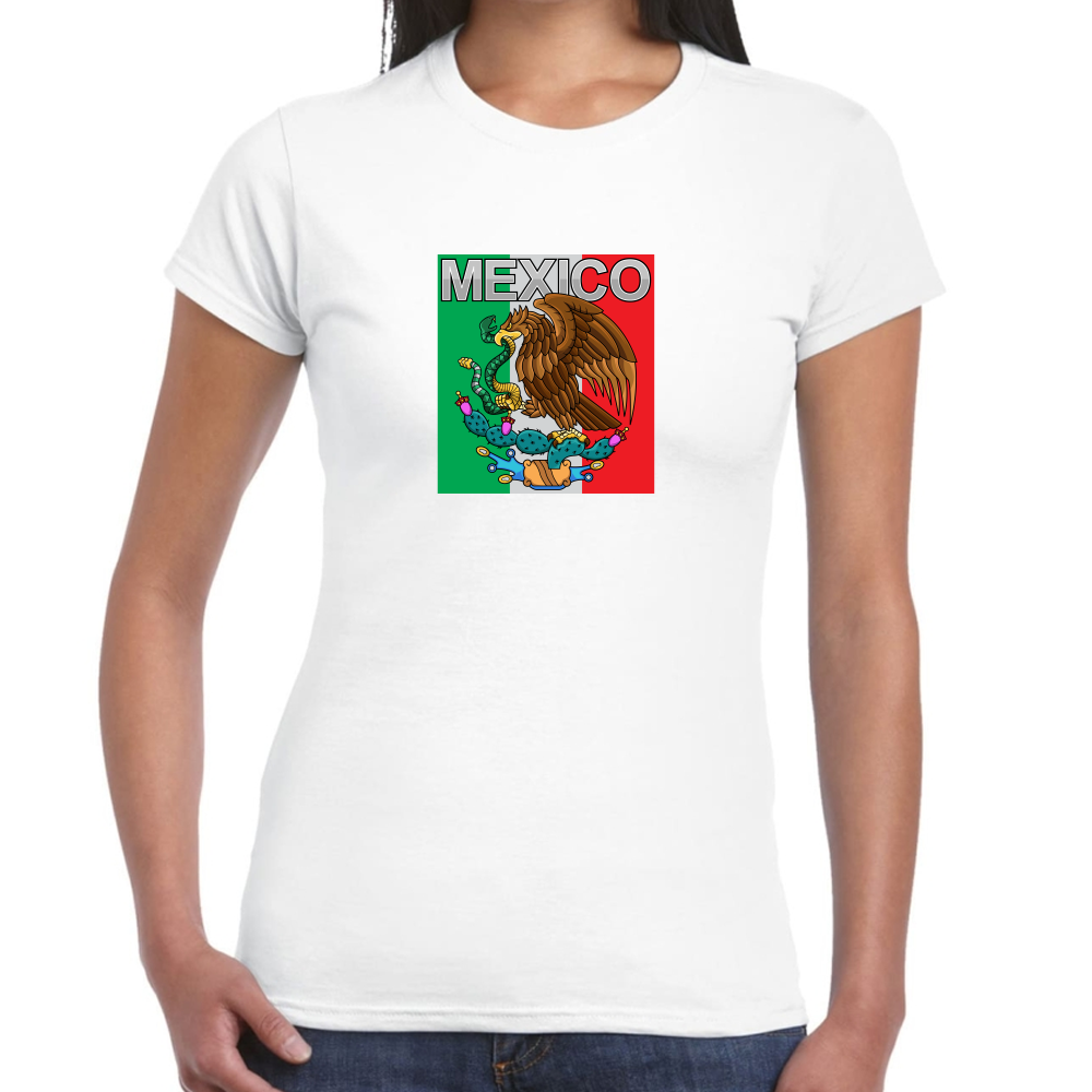 Playera Fiestas Patrias Bandera de México #0001797