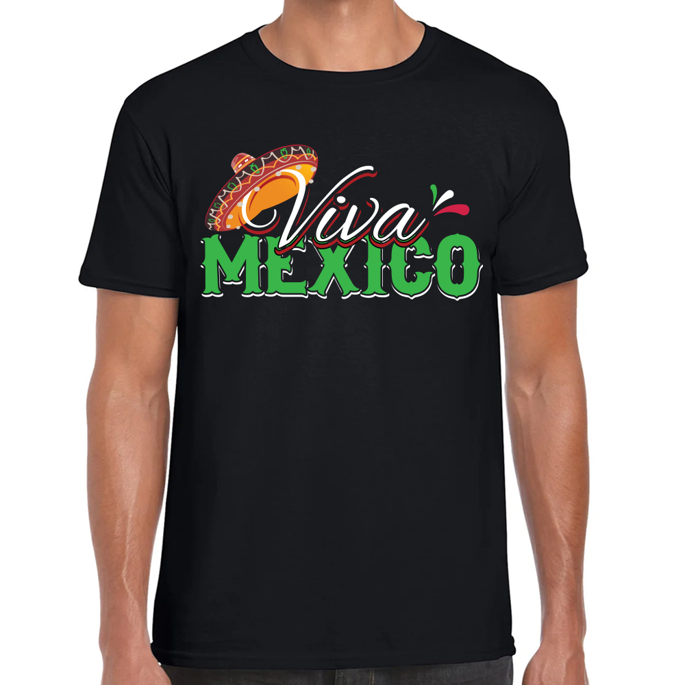 Playera Fiestas Patrias Viva México Algodón Premium #0001798