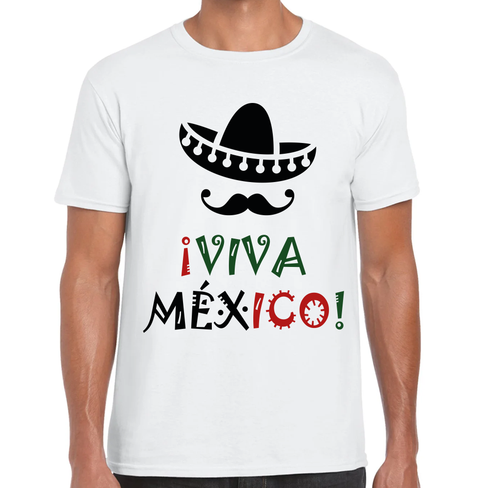 Playera Fiestas Patrias Viva México Algodón Premium #0001800 Imagen principal del producto