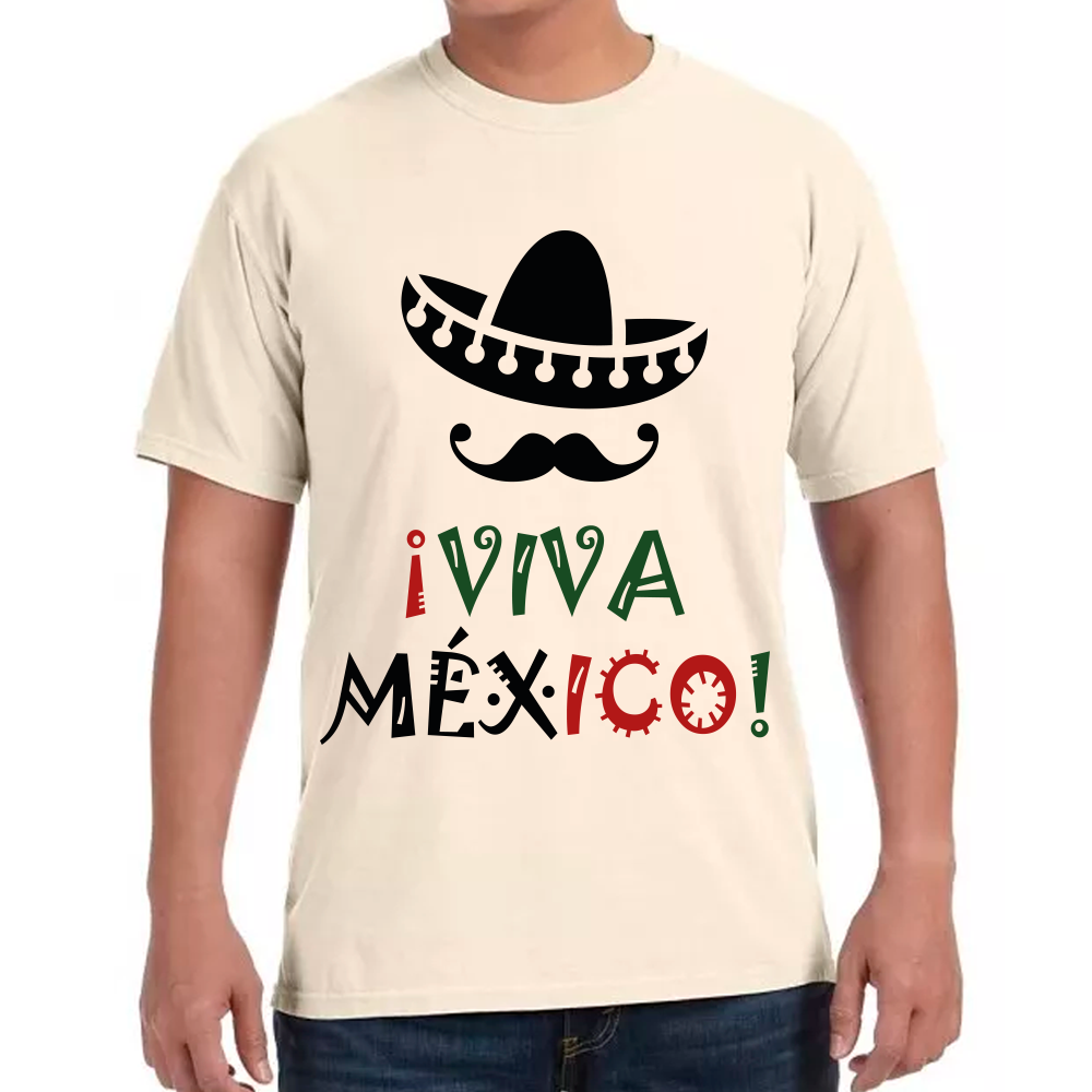 Playera Fiestas Patrias Viva México Algodón Premium #0001800