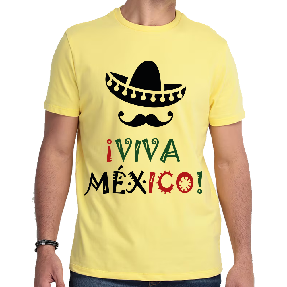 Playera Fiestas Patrias Viva México Algodón Premium #0001800