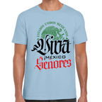 Playera Fiestas Patrias Viva México Señores Algodón Premium #0001804