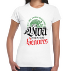 Playera Fiestas Patrias Viva México Señores Algodón Premium #0001804