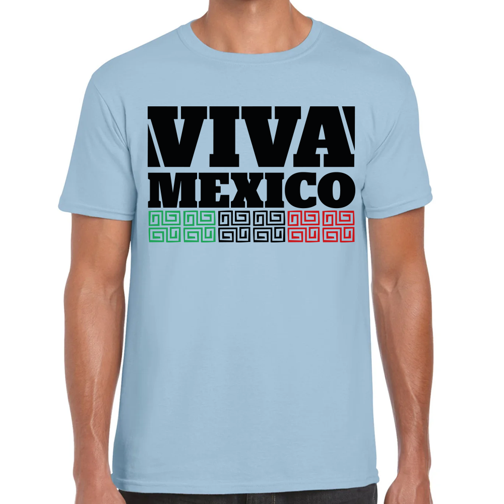 Playera Fiestas Patrias Viva México Algodón Premium #0001806