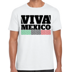 Playera Fiestas Patrias Viva México Algodón Premium #0001806