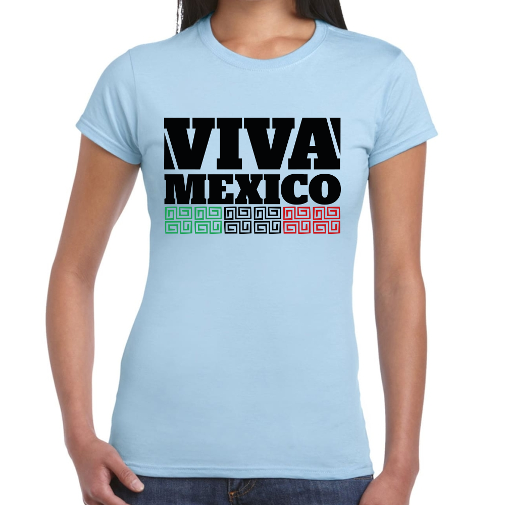 Playera Fiestas Patrias Viva México Algodón Premium #0001806