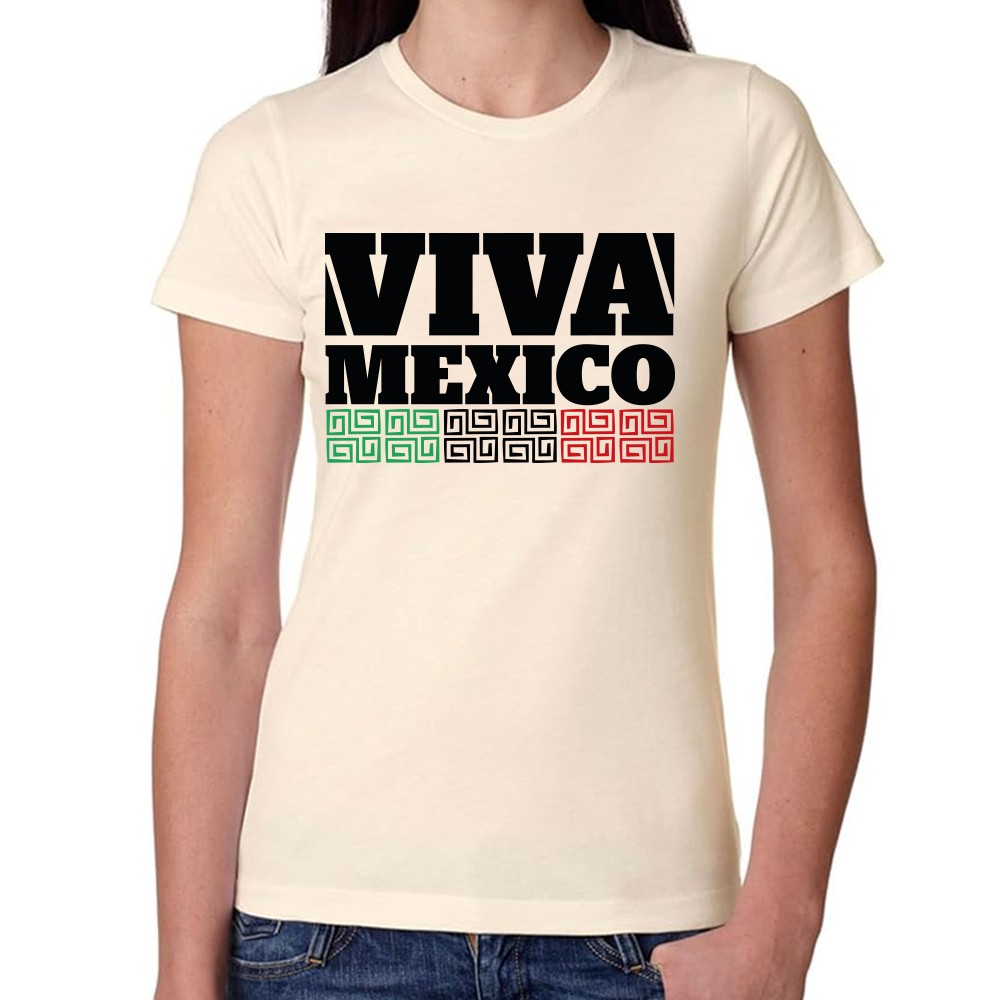 Playera Fiestas Patrias Viva México Algodón Premium #0001806