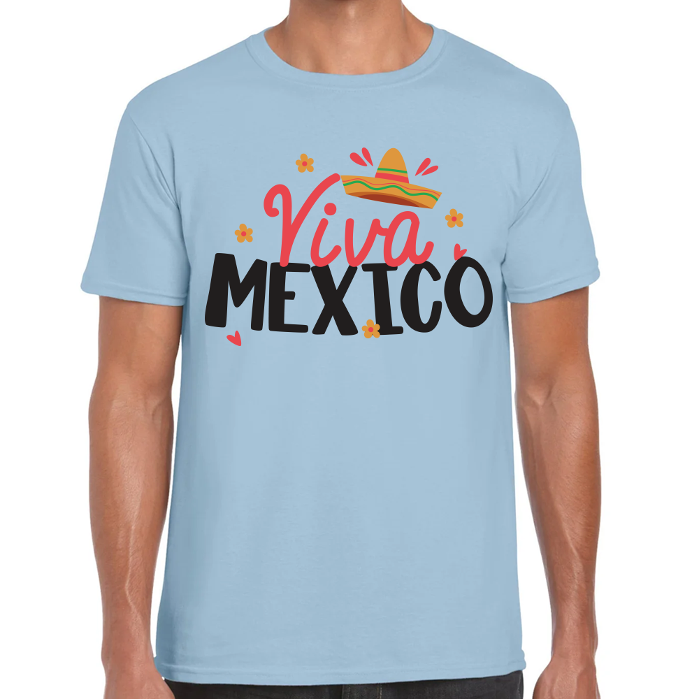Playera Fiestas Mexicanas Viva México Algodón Premium #0001814