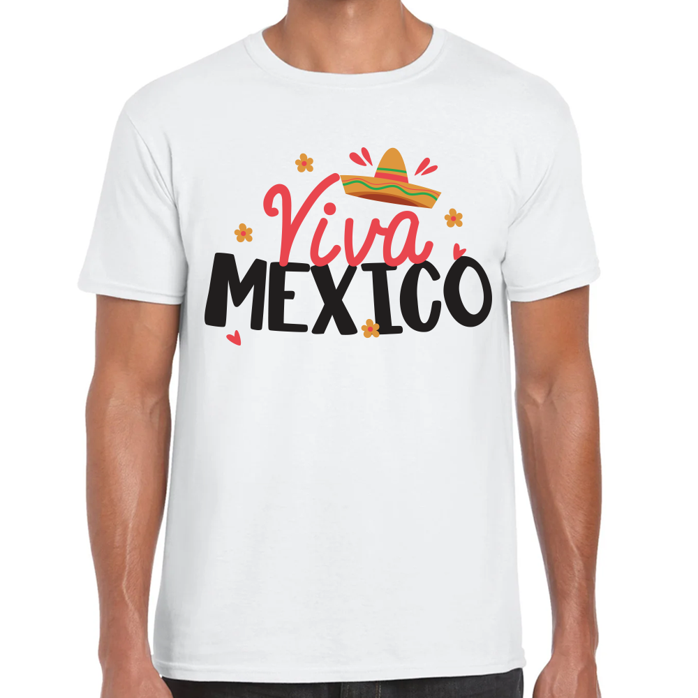 Playera Fiestas Mexicanas Viva México Algodón Premium #0001814
