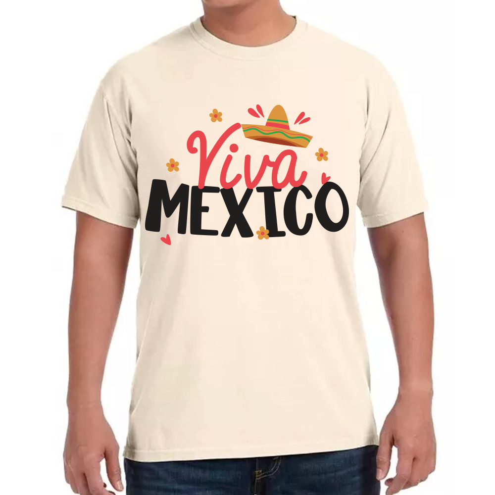 Playera Fiestas Mexicanas Viva México Algodón Premium #0001814