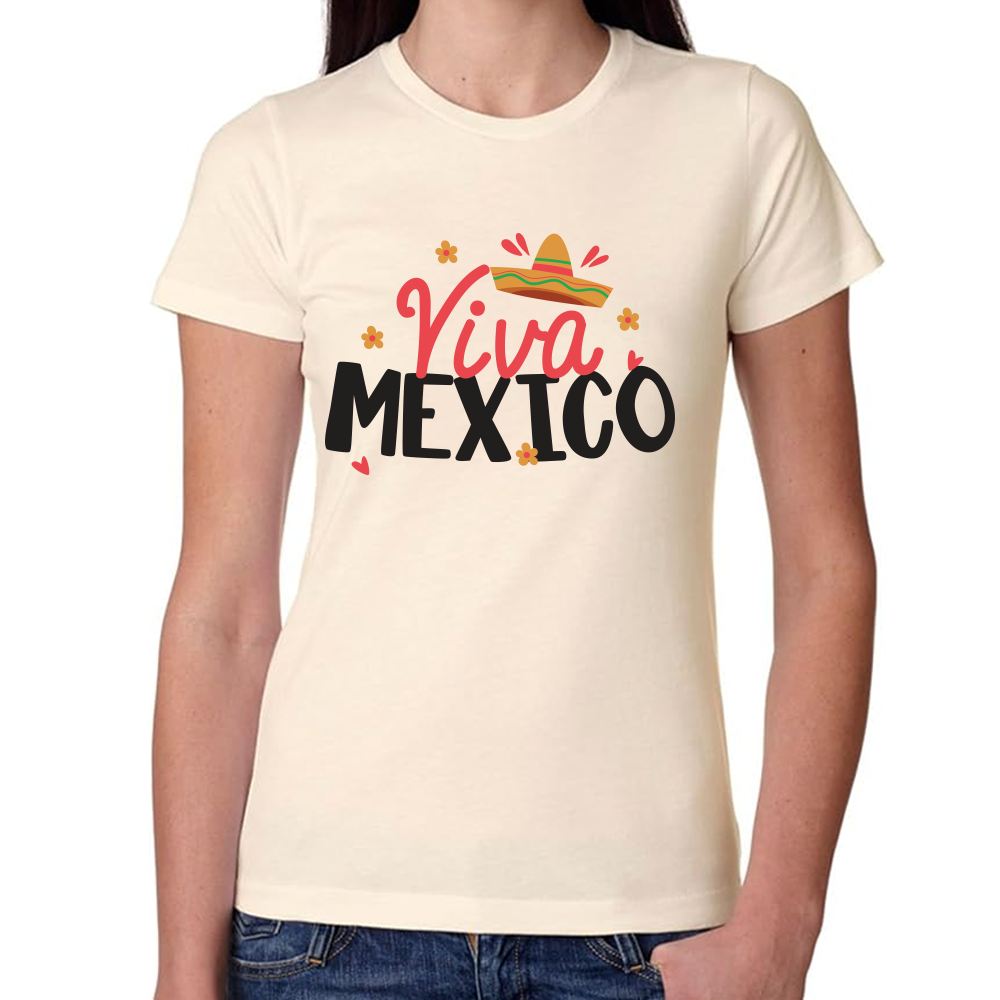 Playera Fiestas Mexicanas Viva México Algodón Premium #0001814