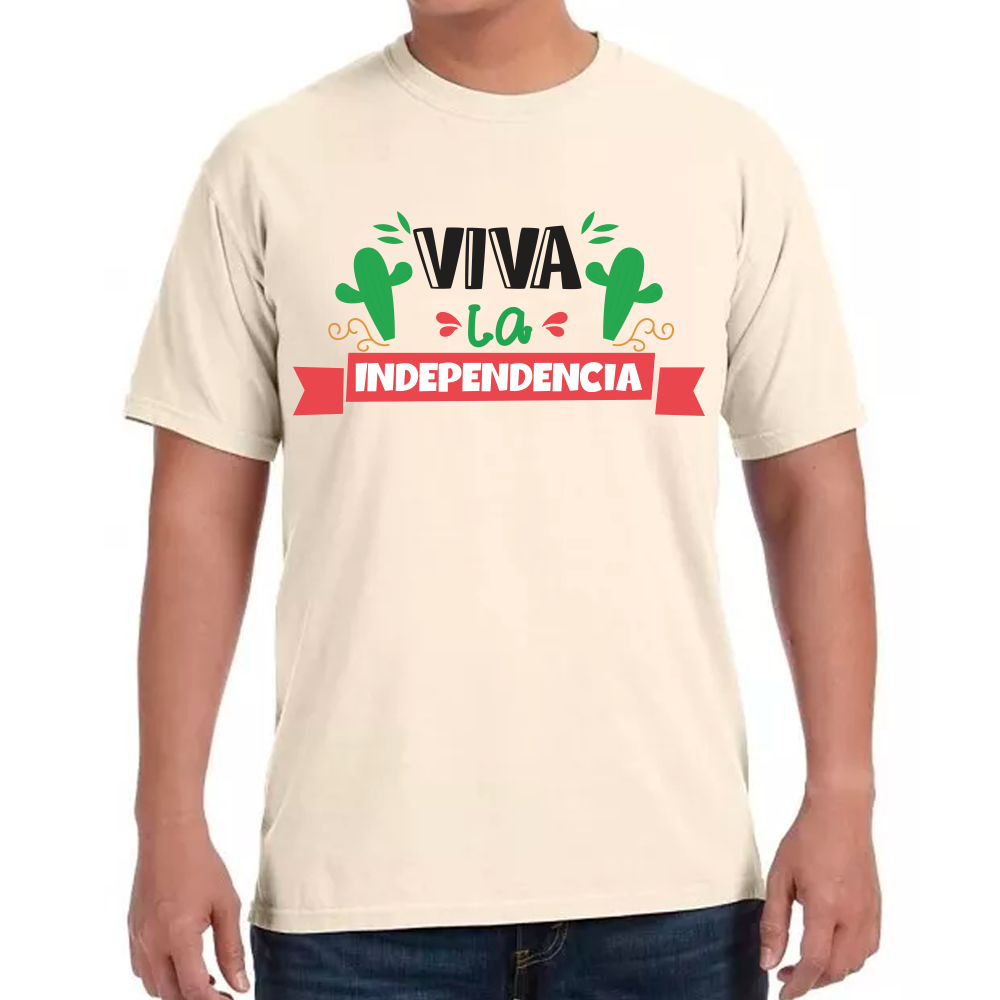 Playera Fiestas Patrias Viva la Independencia de México #0001817