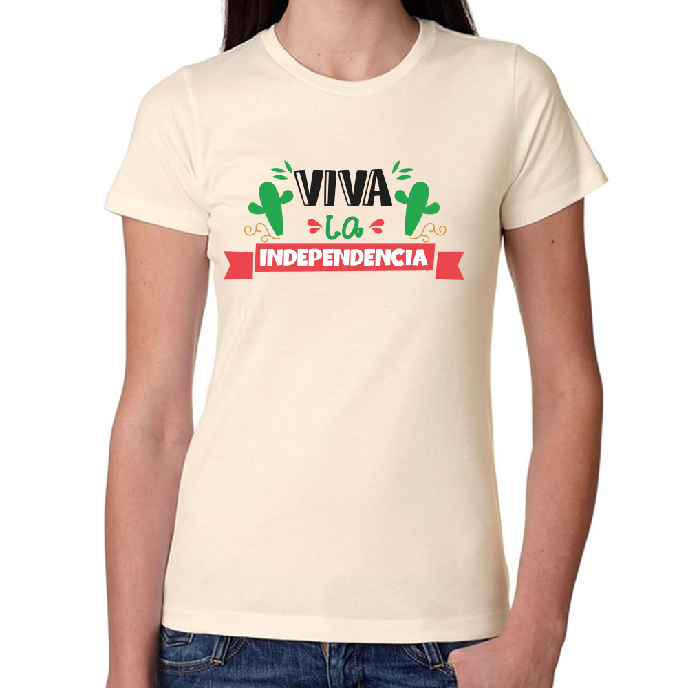 Playera Fiestas Patrias Viva la Independencia de México #0001817