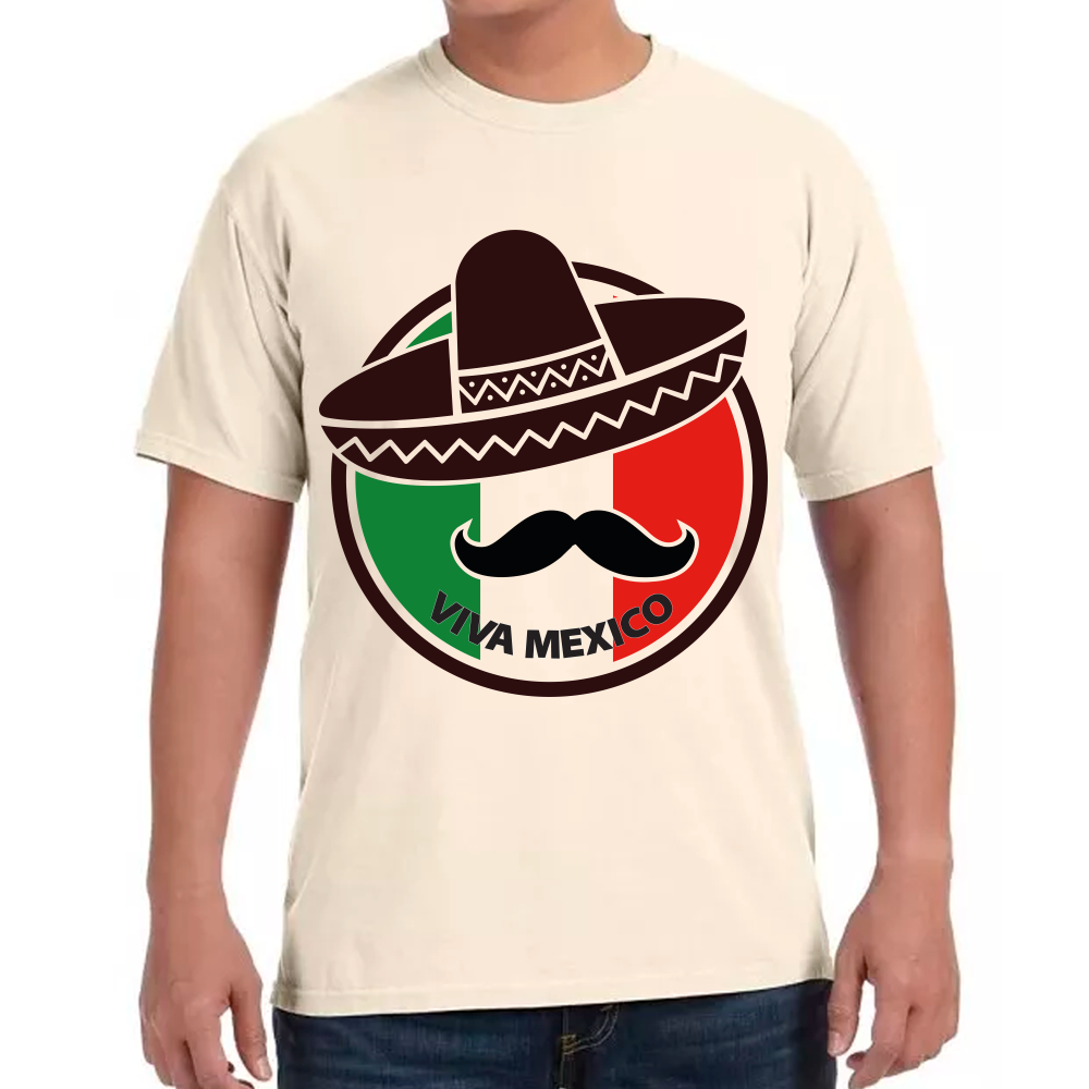 Playera Fiestas Patrias Viva México Algodón Premium #0001821