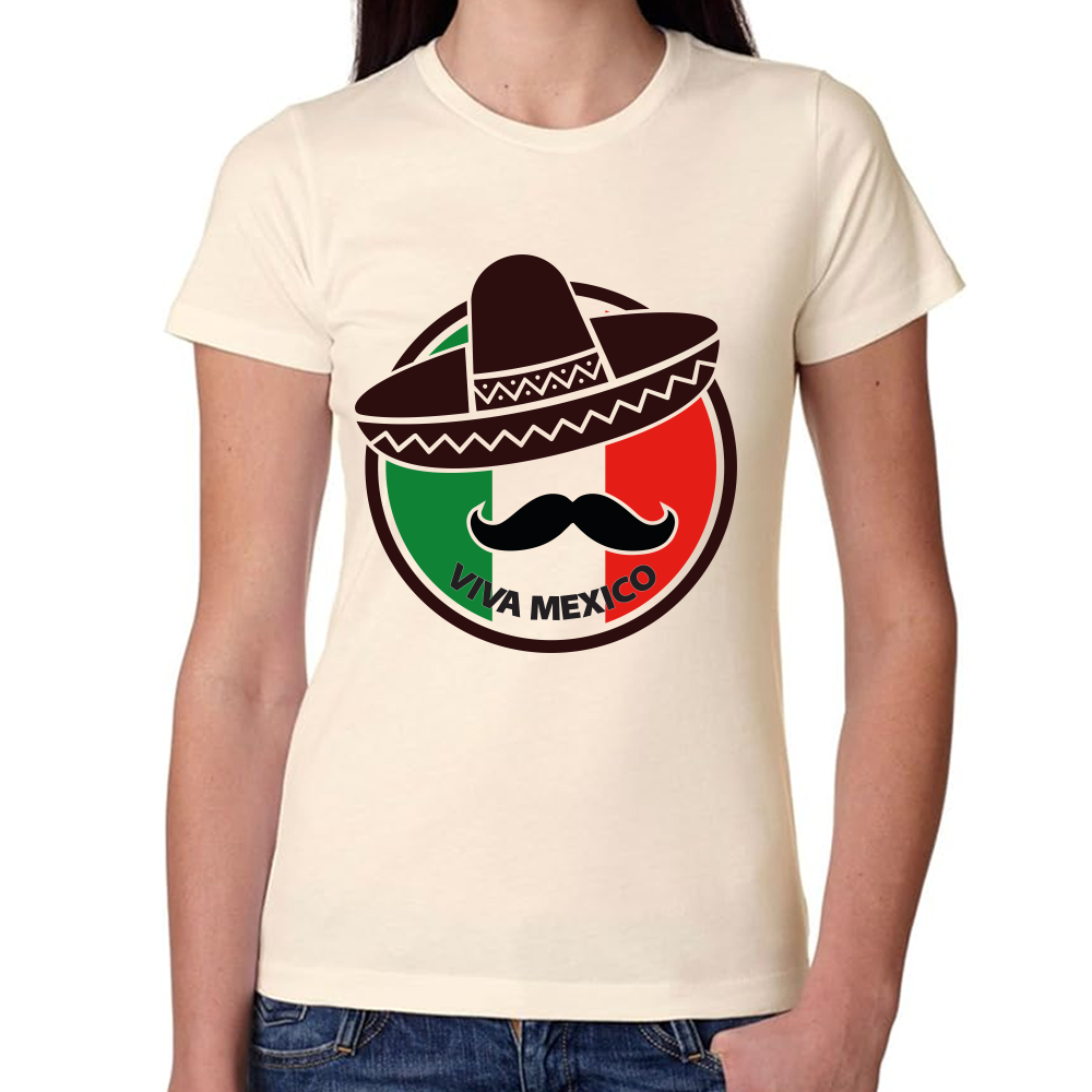 Playera Fiestas Patrias Viva México Algodón Premium #0001821