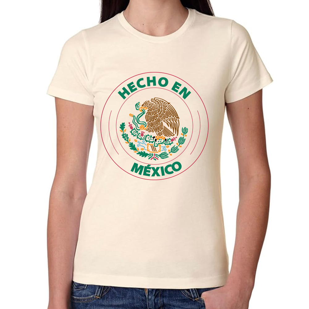 Playera Fiestas Patrias Hecho en México Algodón Premium #0001822