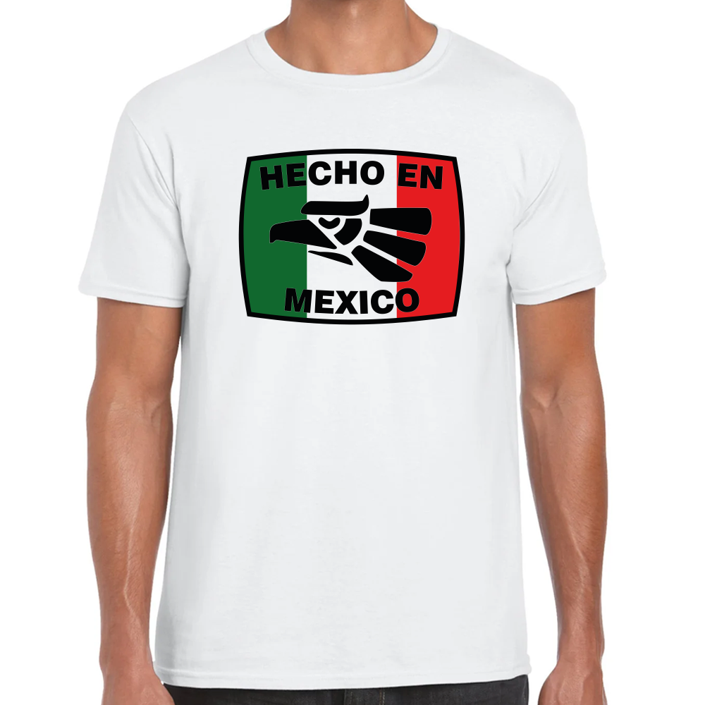 Playera Fiestas Patrias Hecho en México Algodón Premium #0001823
