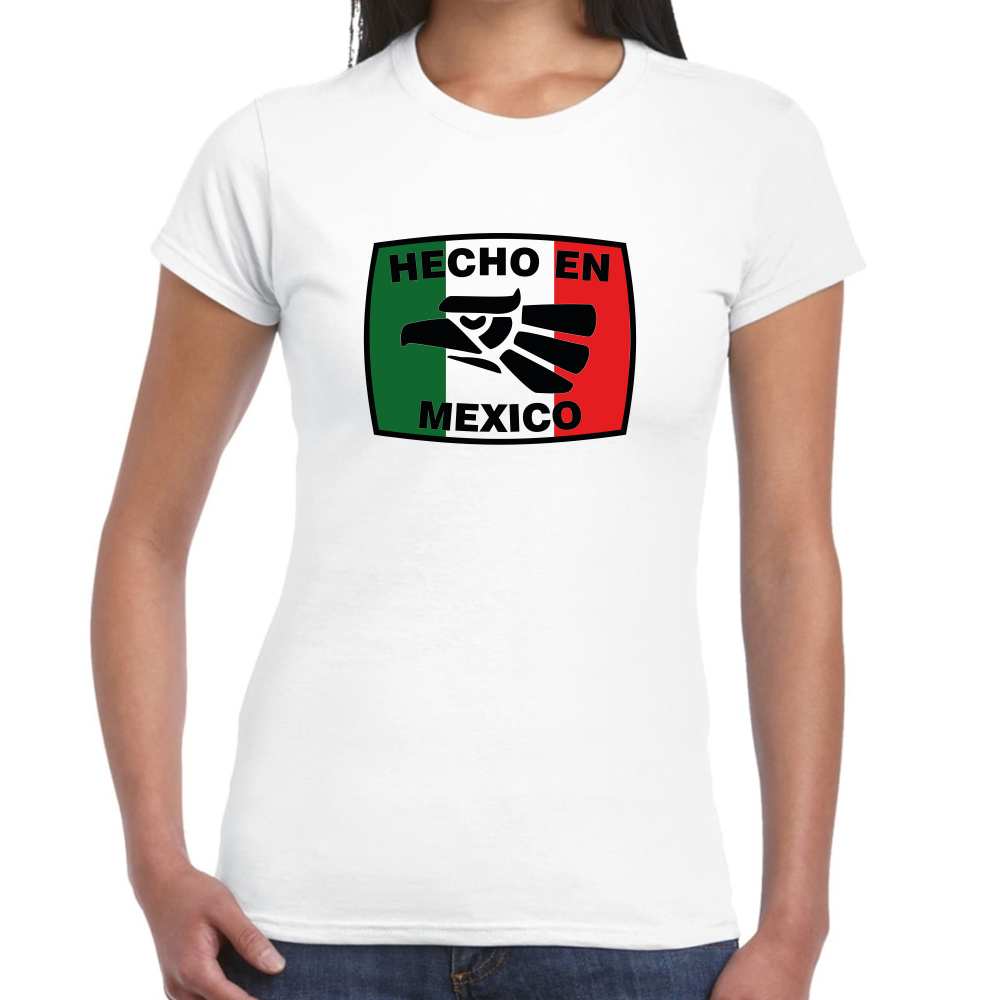 Playera Fiestas Patrias Hecho en México Algodón Premium #0001823