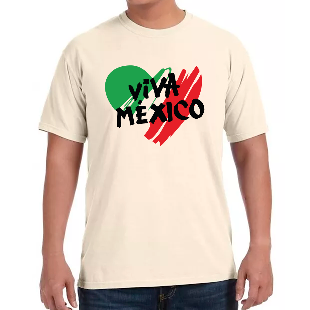 Playera Fiestas Patrias Viva México Algodón Premium #0001825