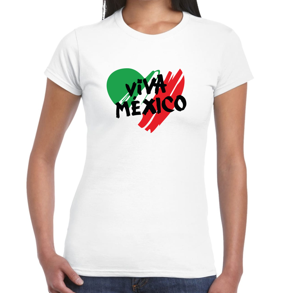 Playera Fiestas Patrias Viva México Algodón Premium #0001825